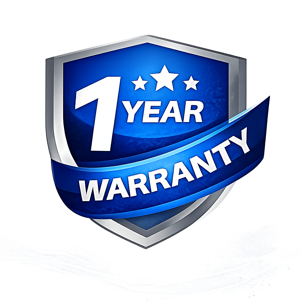 1 Year Warranty