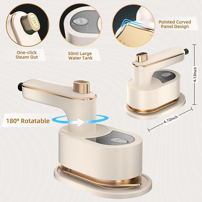 SocIron™ MiniPro 2-in-1 Steamer & Iron