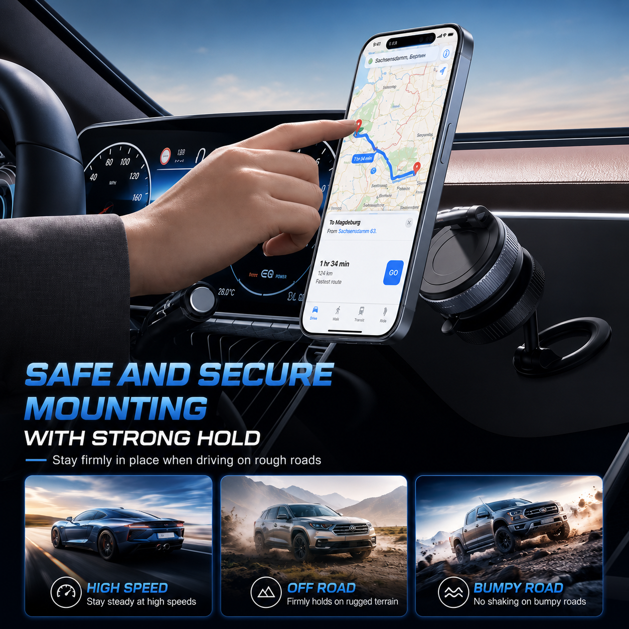 Sociron™ - 360° Vacuum Magnetic Phone Holder