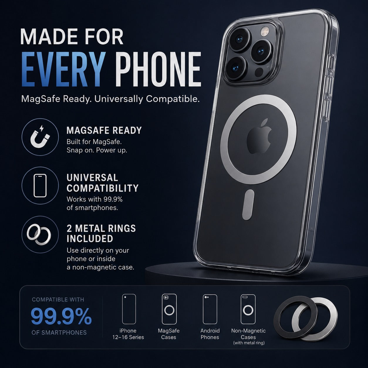 Sociron™ 360° Vacuum Magnetic Phone Holder